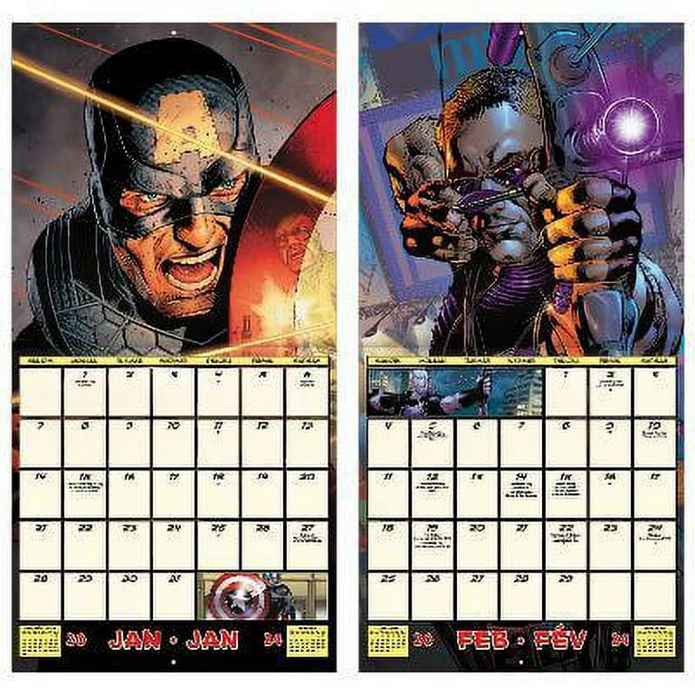 Avengers 2024 Wall Calendar 