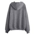 thumbnail image 4 of Zip Up Hoodies Women 2026 Spring Casual Long Sleeve Sweatshirts Fall Winter Track Jackets with Pockets Gray 2XL, 4 of 5