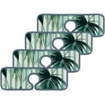 thumbnail image 3 of 3 Pcs SKYSONIC Faucet Absorbent Mat Tropical Leaves Washable Counter Drying Pads Behind Faucet for Kitchen Bathroom, 3 of 7