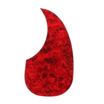 Uxcell Acoustic Guitar Pickguard Fit 41" Self Adhesive Right Handed Electric Guitar Parts Water Drop Red