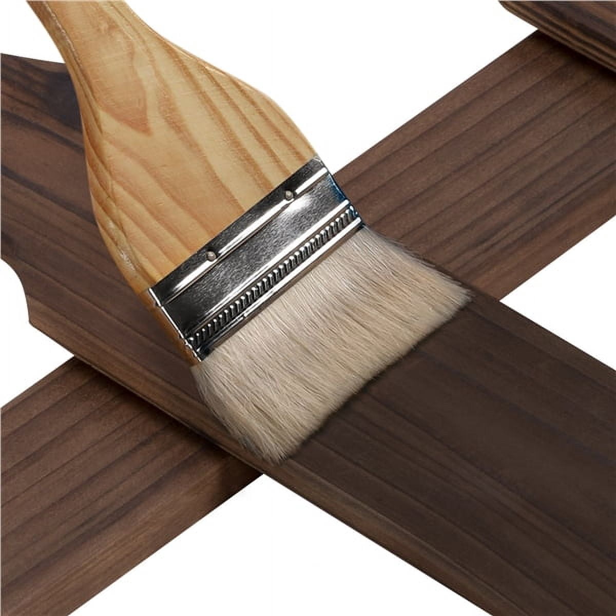 Set of 5 Outdoor Wood Garden Fence Garden Yard Border, Natural Wood
