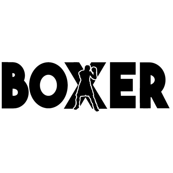 Boxer Gloves Combat Sport Ring Fight Knockout Bet Wall Decals for Walls Peel and Stick wall art murals Black Medium 18 Inch
