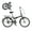 Black#9, variant on Mountain Bikes 20 Inch Folding Bike for Adults with Basket, Phone Holder & Fenders, Steel Frame 6-Speed City Commuter, Dual V-Brake Portable Compact Bicycle for Men & Women,Hybrid Bikes