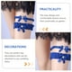 thumbnail image 5 of 1 set ligas de encaje ligas de novia Liga de encaje de boda Levantamientos Sexy Pierna Suministros (azul), 5 of 5
