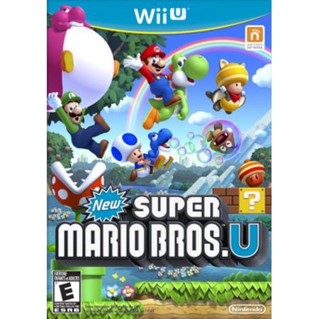 Nintendo Wii U 8GB Console with with New Super Mario Bros, White, Refurbished