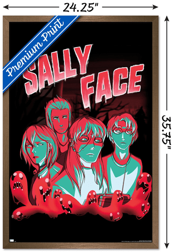 Sally Face - Shadows Wall Poster, 22.375" x 34" Framed