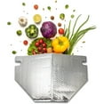 thumbnail image 1 of Bolsa térmica de aluminio con asas, 11 x 8.5 x 5.5 pulgadas. Paquete de 5 bolsas térmicas para alimentos congelados. Forros aislantes metalizados con burbujas protectoras, 1 of 7