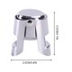 thumbnail image 3 of Tapón para botellas de champán, acero inoxidable y silicona alimentaria, a prueba de fugas, reutilizable, para champán y vino espumoso, 3 of 5