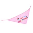 thumbnail image 5 of Juego de 2 baberos y gorros de cumpleaños para mascotas, accesorios de fotografía, gorros para la cabeza, 5 of 5