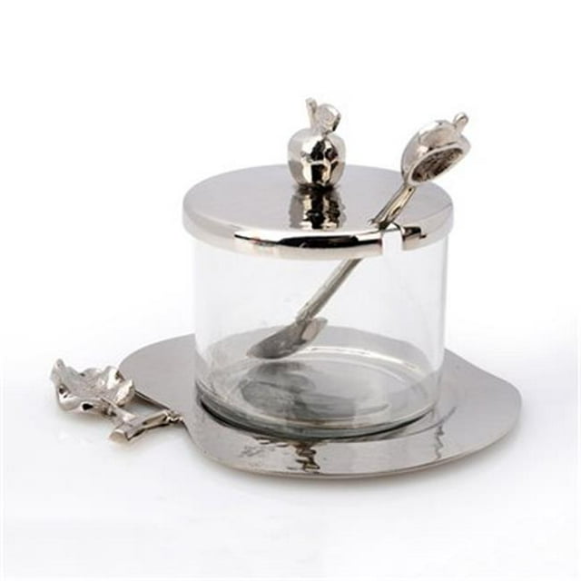 Classic Touch JHD326 Apple Shaped Dish With Tray and Spoon - Small