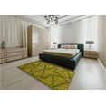 thumbnail image 4 of Ahgly Company Indoor Rectangle Patterned Golden Brown Yellow Area Rugs, 8' x 12', 4 of 6