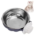 thumbnail image 3 of Cuenco de Agua para Conejillo de Indias, Cuenco extra para comida para mascotas, cuenco para jaula de perro, cuenco de acero inoxidable para perros, jaula colgante, cuencos, 3 of 7