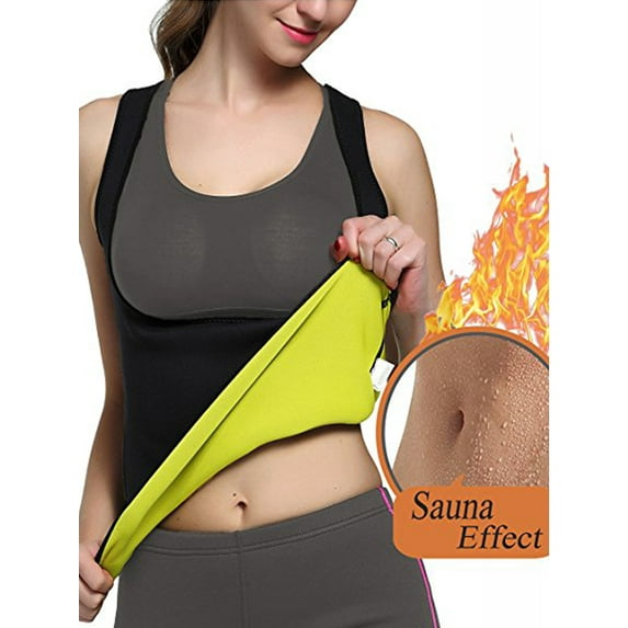 LELINTA Women's Underbust Corset Waist Trainer Shapewear Neoprene Thermal Hot Sweat Top Shirts Waist Cincher Tummy Control Body Shaper