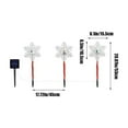 thumbnail image 3 of Antqov Christmas Solar Lights Set of 3 Waterproof Landscape Star Light Stake Christmas Decoration Outdoor Solar Powered LED Lights for Garden Yard Patio Decor, 3 of 7