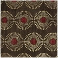 thumbnail image 6 of SAFAVIEH Soho Adeline Floral Wool Area Rug, Coffee/Brown, 7'6" x 9'6", 6 of 9