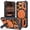 Orange, variant on BENTOBEN Case for iPhone 17 Pro Max 6.9" 2 in 1 Magnetic Case with Vertical Bracket Soft Tpu Hard Pc Carbon Fiber Stripes Anti Slip Full Protective Case