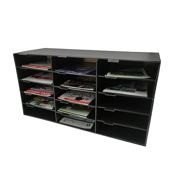 FixtureDisplays® Construction Paper Storage Bin 15 Slot Vertical File