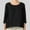 Black, variant on Tbopshirt Womens Tops for Womens Spring and Summer Round Neck Short Sleeve Solid Loose Casual Cotton