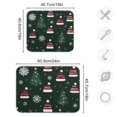 thumbnail image 4 of Yayeee Dish Drying Mat for Kitchen Counter 18"x24" Microfiber Absorbent Pad, Green Christmas Hats, 4 of 7