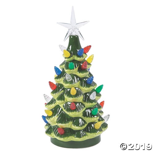 Vintage Lighted Ceramic Christmas Tree