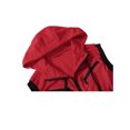 thumbnail image 2 of Chaleco sin mangas con capucy corte ajustado pahombre Chaquecon cordón y cremallecon bolsillos rojo 3XL, 2 of 7