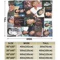 thumbnail image 2 of Patrick Swayze Collage Blanket Flannel Soft Throw Blankets for Bedroom Livingroom Sofa Home 60""X50"", Black, 2 of 6