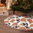 thumbnail image 5 of Rateoe Sushi Roll Pattern Christmas Tree Skirt with Ties , Christmas Tree Decorations, Farmhouse Christmas Decor Xmas Holiday Decorations-30", 5 of 6