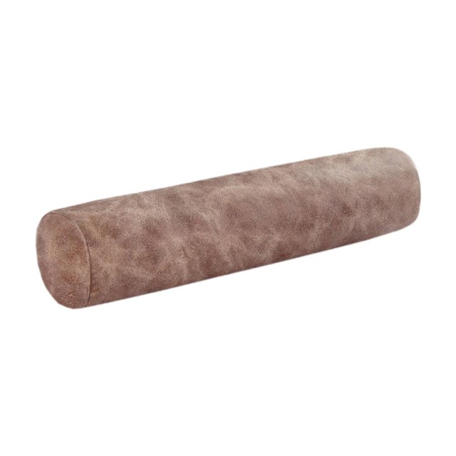 Almohada cervical como almohada de soporte para el cuello, almohada cilíndrica y para cama, ofrece un soporte óptimo. Marrón