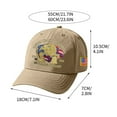thumbnail image 3 of Eagle – United States 250th Anniversary Hat, Adjustable Anniversary Printed Patriotic Baseball Cap for Men Women Multi (4pcs, Beige), 3 of 8