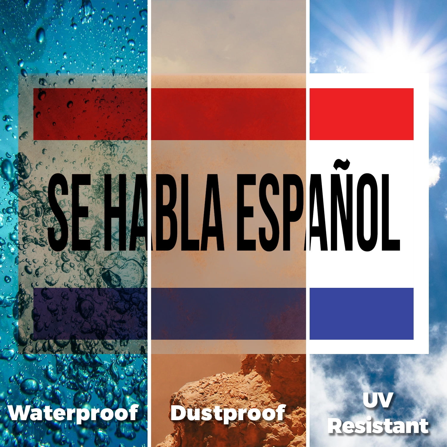 Se Habla Español Yard Sign 2 Pack of 12 Inch x 16 Inch Single Sided Weatherproof Heavy-Duty Plastic with Stake | Spanish Language Assistance, Professional Signage, Clear Display | Made