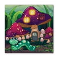 thumbnail image 1 of Mushroom Bandana, Worm Mushroom House, Unisex Head and Neck Tie, by Ambesonne, 1 of 2