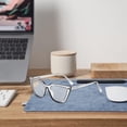 thumbnail image 4 of Gafas de computadora Marco grande Decoración de juegos Gafas de bloqueo de luz azul para unisex Gris Yuyangstore anteojos de computadora, 4 of 8