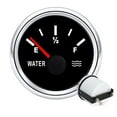 thumbnail image 2 of 0-190 Ohm Water Level Gauge Red Light Pointer 2" 52mm Water Tank Indicator Meter For Fuel Level Sensor Universal Vehicle 12V 24V, 2 of 7