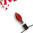 thumbnail image 2 of Pack of 25 Faceted LED Red C9 Christmas Replacement Bulbs, 2 of 5