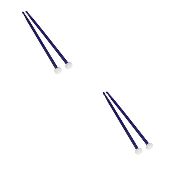 Wosthever Baquetas de timbales, accesorios para instrumentos de percusión, práctica antideslizante, martillo de tambor profesional para azul Azul oscuro 2piezas