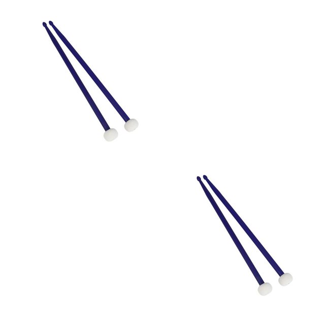 Wosthever Baquetas de timbales, accesorios para instrumentos de percusión, práctica antideslizante, martillo de tambor profesional para azul Azul oscuro 2piezas