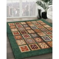 thumbnail image 3 of Ahgly Company Machine Washable Indoor Rectangle Abstract Bakers Brown Area Rugs, 2' x 5', 3 of 7