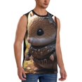 thumbnail image 2 of Kdxio Cute Big-Eared Mouse for Men's Muscle T-shirt,Sleeveless for Workout Running Athletic Gym Lounge Casual, 2 of 5