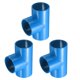 thumbnail image 1 of Uxcell 3Pcs 1.5" Tee 3 Vías Conectores de Accesorios de Tubo, Accesorios de Esquina de Grado de Construcción de Muebles para Estructura de Soporte de Jardín de Estante DIY, Conexión de Carpa, Azul, 1 of 6