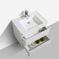 thumbnail image 6 of Eviva Glazzy 28" Wall Mount Modern Bathroom Vanity Set with Integrated White Acrylic Sink (High Glossy White), 6 of 6
