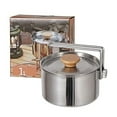 thumbnail image 1 of Mosiee Outdoor Cooking Made Easy With 1L Stainless Steel Kettle And Pot For Camping, 1 of 8