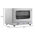 thumbnail image 3 of 19 in. Countertop Convection Oven for Quarter-Size Pans with 3 Racks 1440W of Power in Stainless-Steel, 0.8 cu. ft., 3 of 12