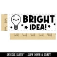 thumbnail image 2 of Bright Idea Light Bulb Teacher Student School Self-Inking Rubber Stamp Ink Stamper - Sky Blue Ink - Large 2-3/4 Inch, 2 of 7