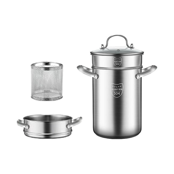 Juego De Freidora, Olla Para Freír, Cesta Para Patatas Fritas, Aros De Cebolla, 4,5 L