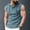 Light Blue, variant on Men's Drawstring Hooded Tank Tops Textured Quarter Button Henley Sleeveless Gym Workout Muscle Shirts White