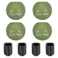 thumbnail image 1 of Unique Bargains 0.59'(15mm) Chair Feet Replacement Plastic Camping Chair Leg Tips Cap Protector Green 4 Pack, 1 of 7