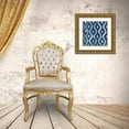 thumbnail image 3 of Tava Studios 20x20 Gold Ornate Wood Framed with Double Matting Museum Art Print Titled - Shibori Blue IV, 3 of 4