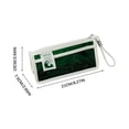 thumbnail image 2 of A Transparent Large Triangular Pencil Case Large Capacity Student Stationery Storage Bag Cloth 8.27X3.94X2.95 Inches Portable Girls Makeup Bag, 2 of 6