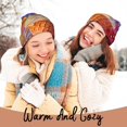 thumbnail image 4 of Lsque Trio Of Dripping Cones Pattern Knitted Beanie, Unisex Winter Hat, Knit Hat Winter Beanies Thick Fisherman Beanies Cuffed Plain Skull Caps, 4 of 6