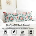 thumbnail image 3 of Floral Body Pillow Cover – Soft & Breathable, Hidden Zipper, 20"x54", Vintage Wildflower & Botanical Print with Butterflies & Bees – Gift for Side Sleepers, Pregnancy, Farmhouse Decor, 3 of 7